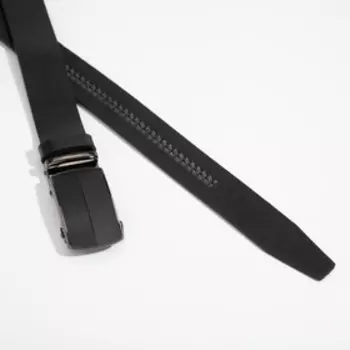 Ремень мужской, ширина 3,8 см, пряжка автомат, цвет чёрный