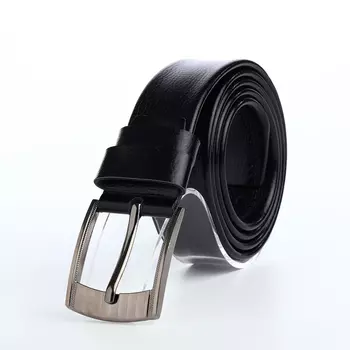 Ремень мужской, ширина 3,8 см, винт, пряжка металл, цвет чёрный