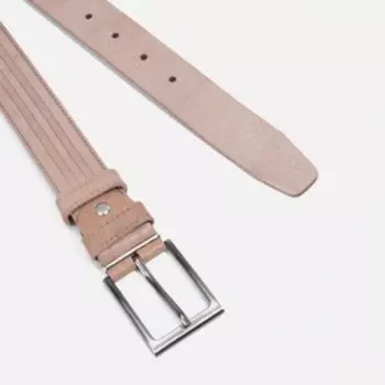 Ремень мужской, ширина 3 см, цвет бежевый