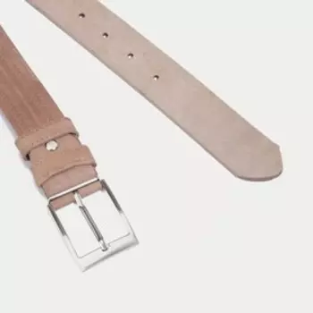 Ремень мужской, ширина 3 см, винт, цвет бежевый