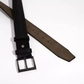 Ремень мужской, ширина 4,2 см, Великан, винт, пряжка металл, цвет чёрный