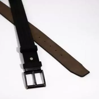 Ремень мужской, ширина 4,2 см, Великан, винт, пряжка металл, цвет чёрный