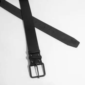 Ремень мужской, ширина 4,5 см, пряжка металл, цвет чёрный