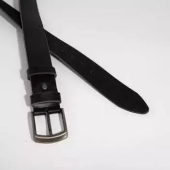 Ремень мужской, ширина 4,5 см, винт, пряжка металл, цвет чёрный