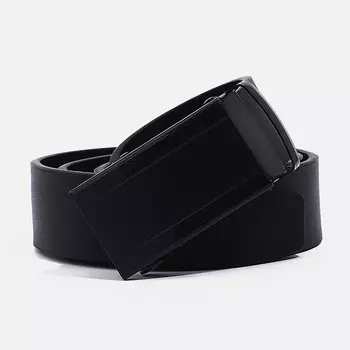 Ремень мужской, ширина 4 см, пряжка автомат, цвет чёрный