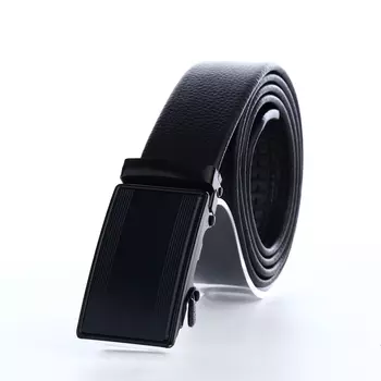 Ремень мужской, ширина 4 см, пряжка автомат, цвет чёрный