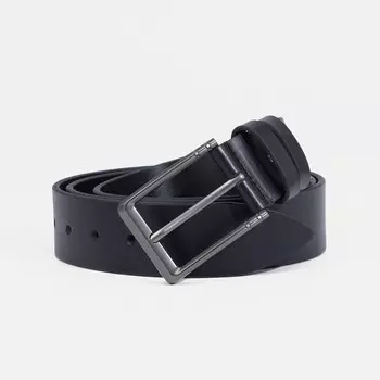 Ремень мужской, ширина 4 см, пряжка металл, цвет чёрный