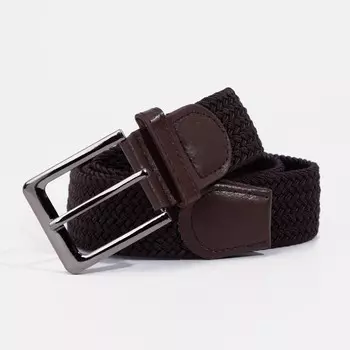 Ремень мужской, ширина 4 см, пряжка металл, цвет коричневый