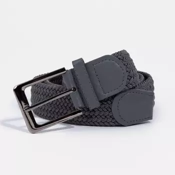 Ремень мужской, ширина 4 см, пряжка металл, цвет серый