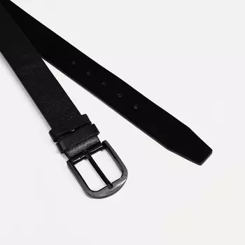 Ремень мужской, ширина 4 см, винт, пряжка металл, цвет чёрный