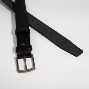 Ремень мужской, ширина 4 см, винт, пряжка металл, цвет чёрный
