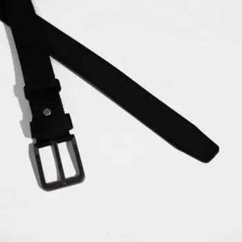 Ремень мужской, ширина 4 см, винт, пряжка металл, цвет чёрный