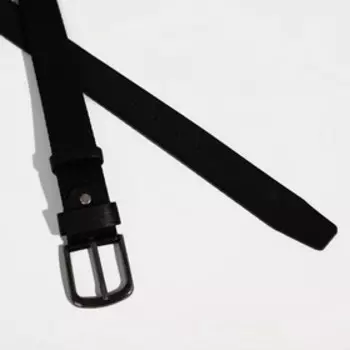 Ремень мужской, ширина 4 см, винт, пряжка металл, цвет чёрный