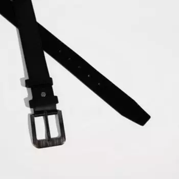 Ремень мужской, ширина 4 см, винт, пряжка металл, цвет чёрный