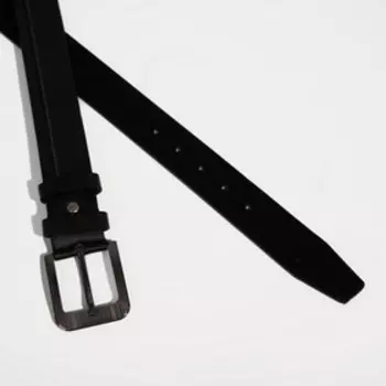 Ремень мужской, ширина 4 см, винт, пряжка металл, цвет чёрный