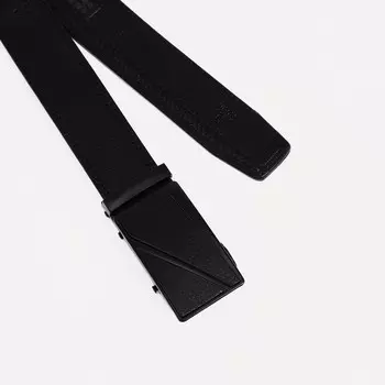 Ремень мужской «Великан», ширина 3.5 см, пряжка автомат, цвет чёрный