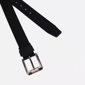 Ремень мужской «Великан», ширина 3,8 см, винт, пряжка металл, цвет чёрный