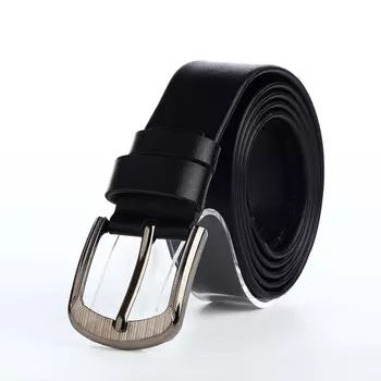 Ремень мужской «Великан» для полных, ширина 3.8 см, винт, пряжка металл, чёрный