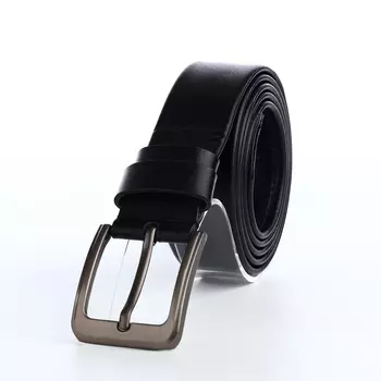 Ремень мужской «Великан» для полных, ширина 3.8 см, винт, пряжка металл, чёрный