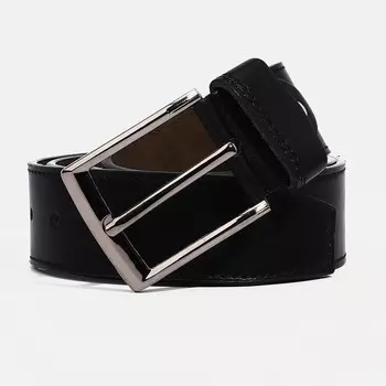 Ремень мужской «Великан», ширина 4,5 см, пряжка металл, винт, цвет чёрный