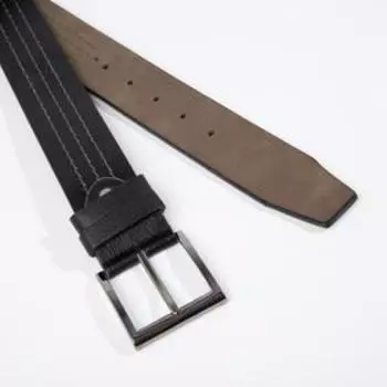 Ремень мужской «Великан», ширина 4,5 см, винт, пряжка металл, цвет чёрный