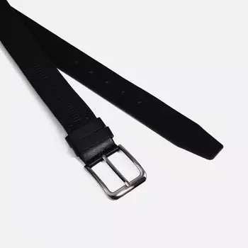 Ремень мужской «Великан», ширина 4 см, винт, пряжка металл, цвет чёрный