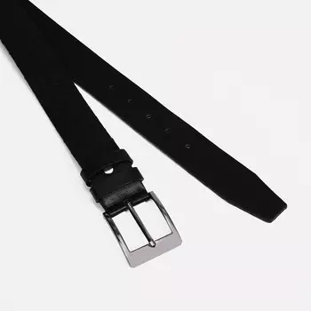 Ремень мужской «Великан», ширина 4 см, винт, пряжка металл, цвет чёрный