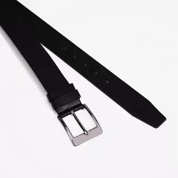 Ремень мужской «Великан», ширина 4 см, винт, пряжка металл, цвет чёрный