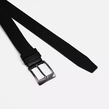 Ремень мужской «Великан», ширина 4 см, винт, пряжка металл, цвет чёрный