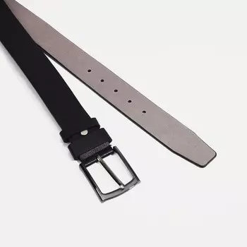 Ремень мужской «Великан», ширина 4 см, винт, пряжка металл, цвет чёрный