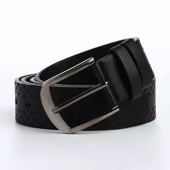 Ремень мужской «Великан», ширина 4 см, винт, пряжка металл, цвет чёрный