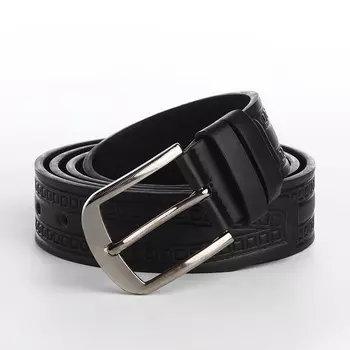Ремень мужской «Великан», ширина 4 см, винт, пряжка металл, цвет чёрный