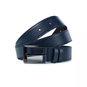 Ремень поясной мужской натуральная кожа 15713 темно-синий 150х3,5х0,3 см