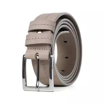 Ремень поясной мужской натуральная кожа 18921 темно-бежевый 150х3,7х0,3 см