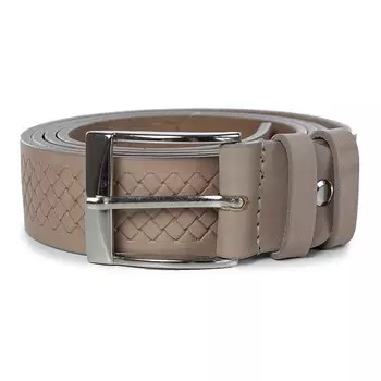 Ремень поясной мужской натуральная кожа 23019 темно-бежевый 130х3,5х0,3 см