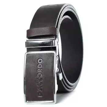 Ремень поясной мужской натуральная кожа 23419 коричневый 115х3,4х0,3 см