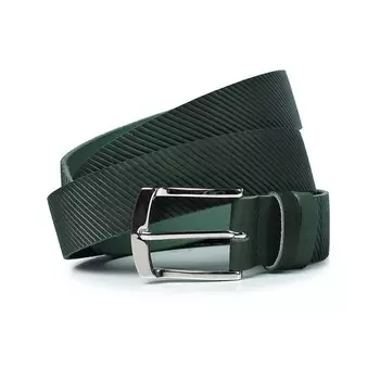 Ремень поясной мужской натуральная кожа 2522 зеленый 115х3,3х0,3 см