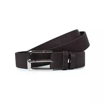 Ремень поясной мужской натуральная кожа 2622 коричневый 130х3,3х0,3 см