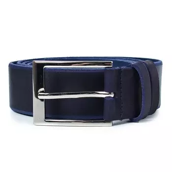 Ремень поясной мужской натуральная кожа 27819 темно-синий 150х3,4х0,3 см