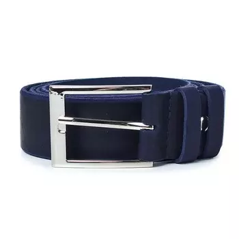 Ремень поясной мужской натуральная кожа 27819 синий 130х3,4х0,3 см