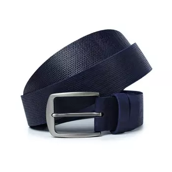 Ремень поясной мужской натуральная кожа 2922 синий 150х3,8х0,3 см