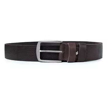 Ремень поясной мужской натуральная кожа 2922 коричневый 130х3,8х0,3 см