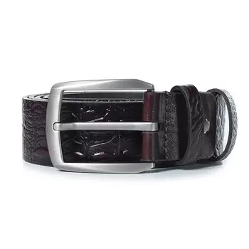 Ремень поясной мужской натуральная кожа 29823 коричневый 130х40х0,3 см