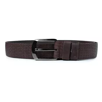 Ремень поясной мужской натуральная кожа 3022 коричневый 115х3,8х0,3 см