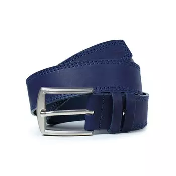 Ремень поясной мужской натуральная кожа 4819 темно-синий 150х3,8х0,3 см