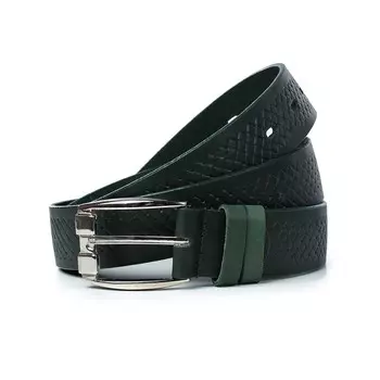 Ремень поясной мужской натуральная кожа 5219 зеленый 150х3,5х0,3 см