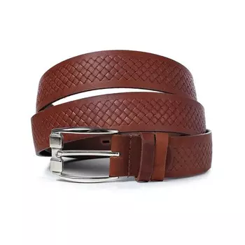 Ремень поясной мужской натуральная кожа 5219 коньячный 115х3,5х0,3 см