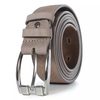 Ремень поясной мужской натуральная кожа 5219 темно-бежевый 130х3,5х0,3 см