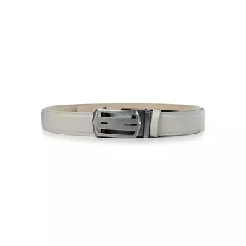 Ремень поясной мужской натуральная кожа 55119 светло-бежевый 130х3,4х0,3 см