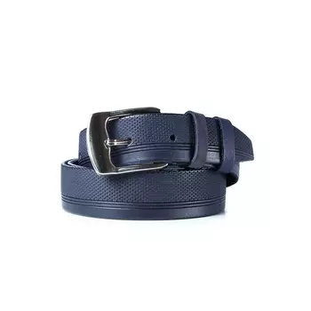 Ремень поясной мужской натуральная кожа 59118 синий 115х3,3х0,3 см